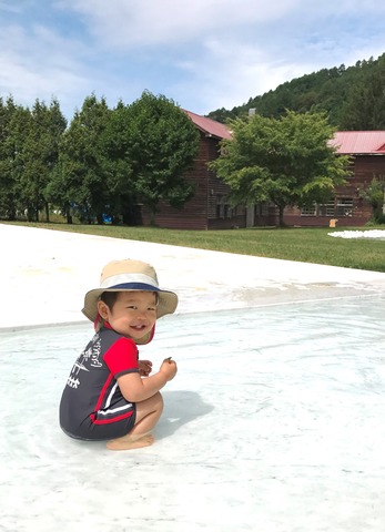 夏と水と笑顔の画像