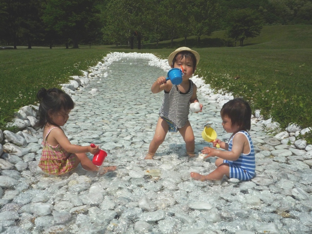 水遊びの画像