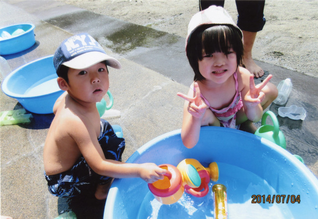水あそびの画像