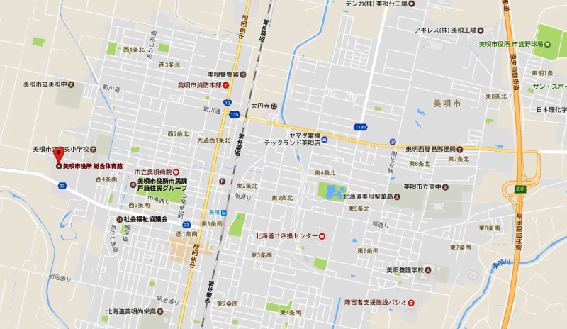 美唄市位置図2の画像