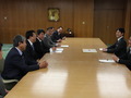 炭鉄港」日本遺産認定を知事へ報告の画像