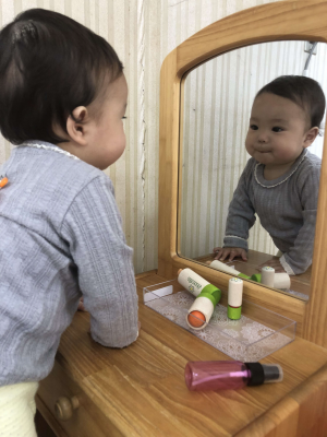 お化粧ばっちり！