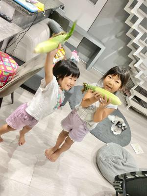 トウキビ、もらった～