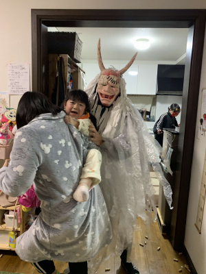 本気の豆まき