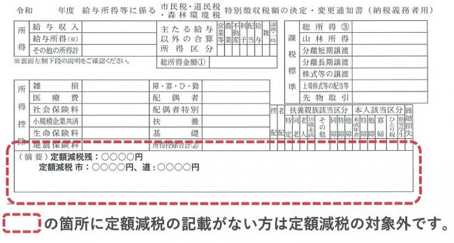 減税の確認方法