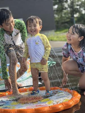 気持ちいい水遊び