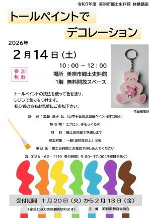 トールペイントでデコレーション