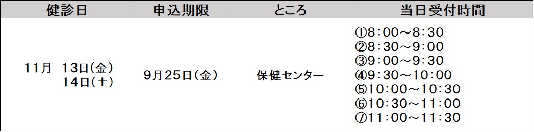 レディース日程